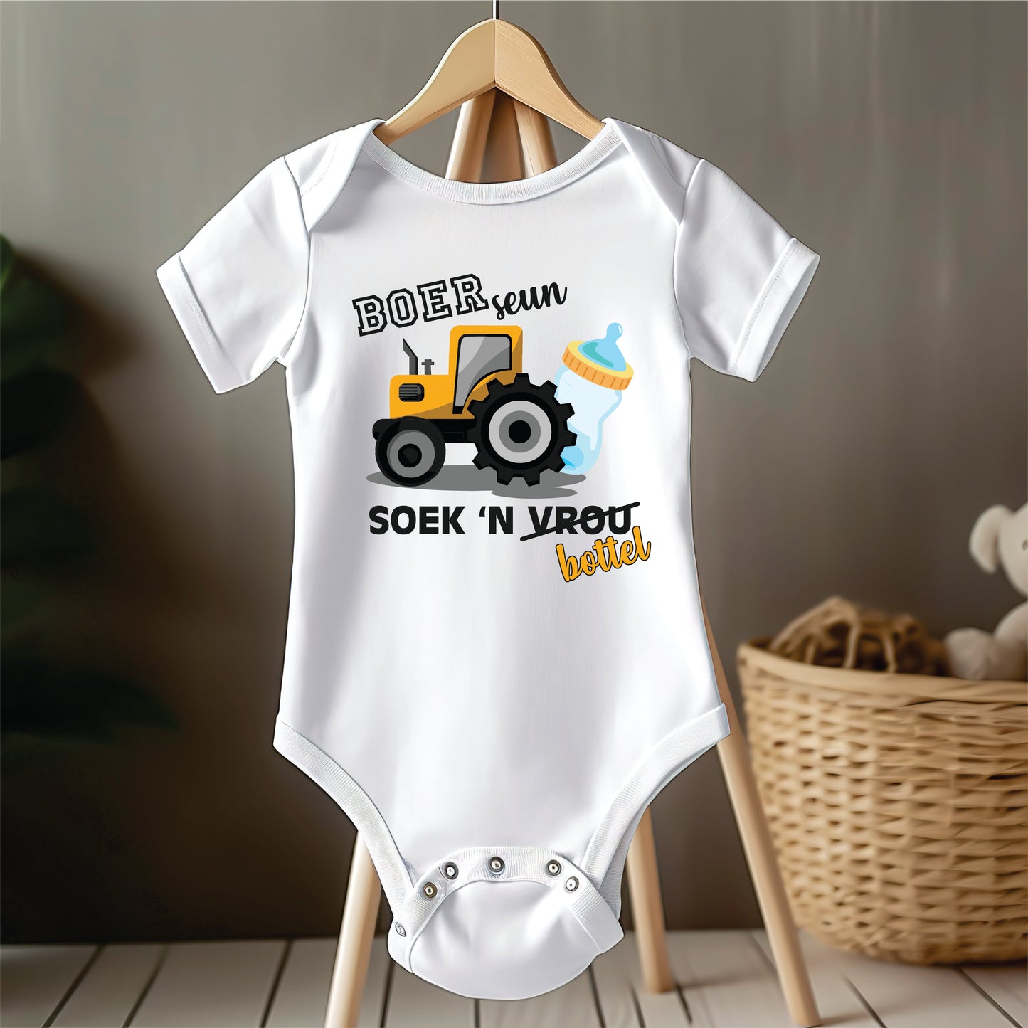 Babygrow - Boerseun soek 'n bottel