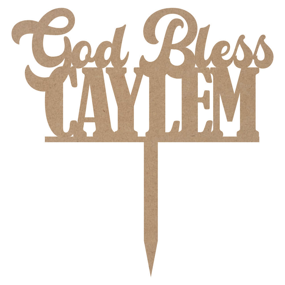 Cake Topper - God Bless