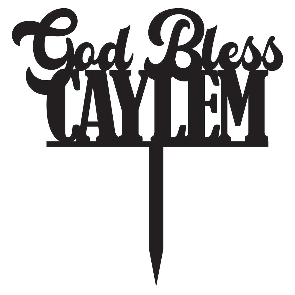 Cake Topper - God Bless