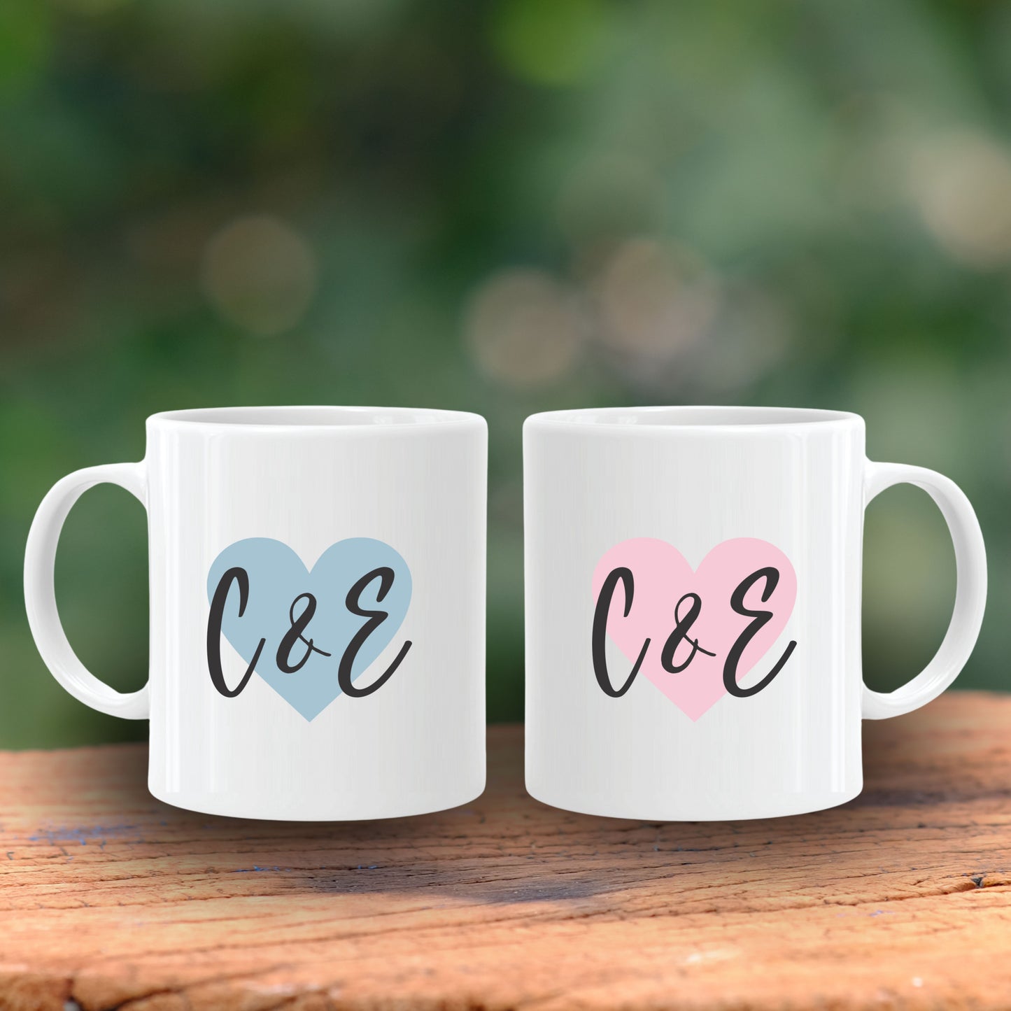 Personalized initial mug