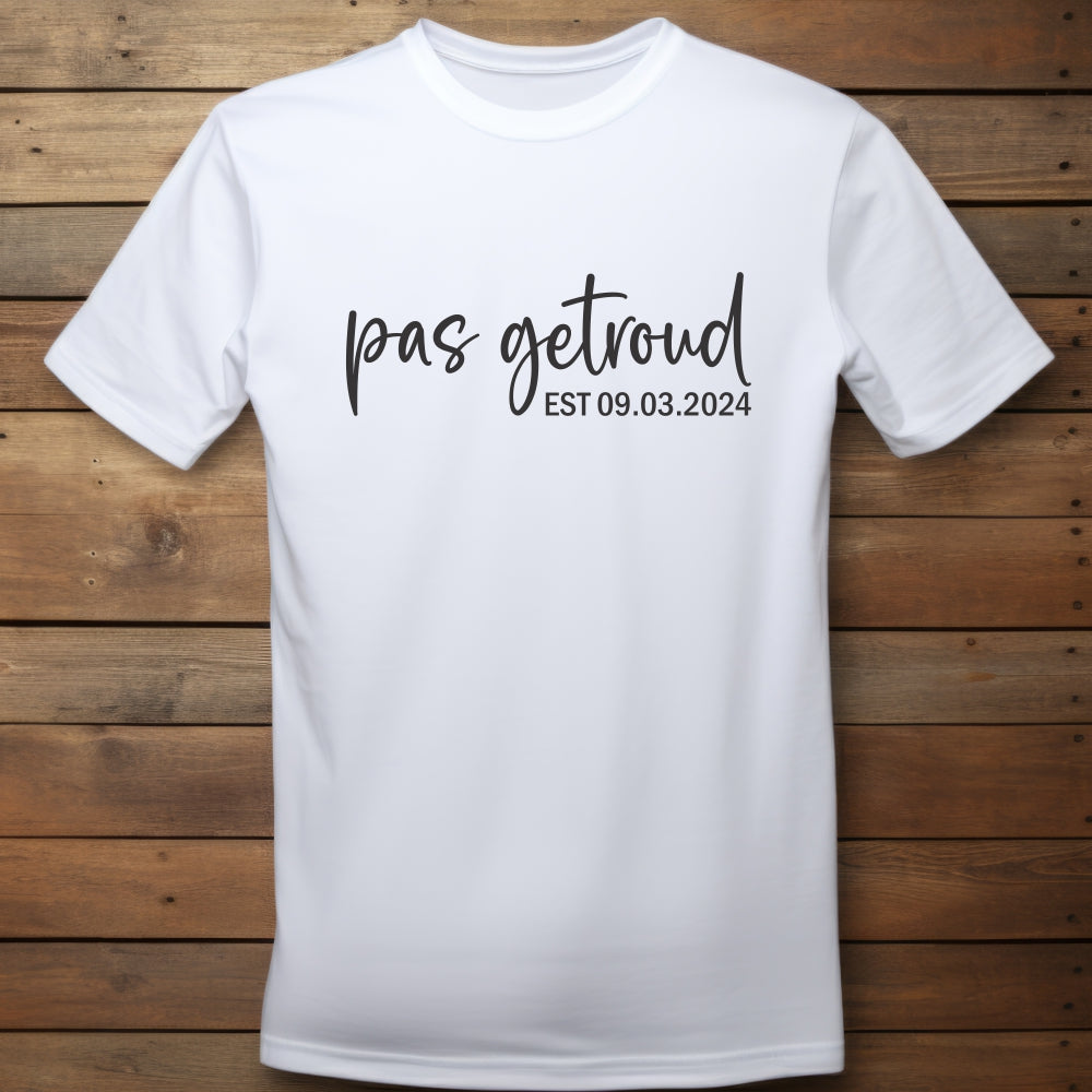 T-shirt - Pas getroud